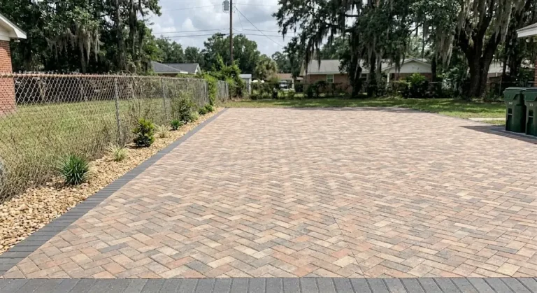 paver driveway after in savannah, ga