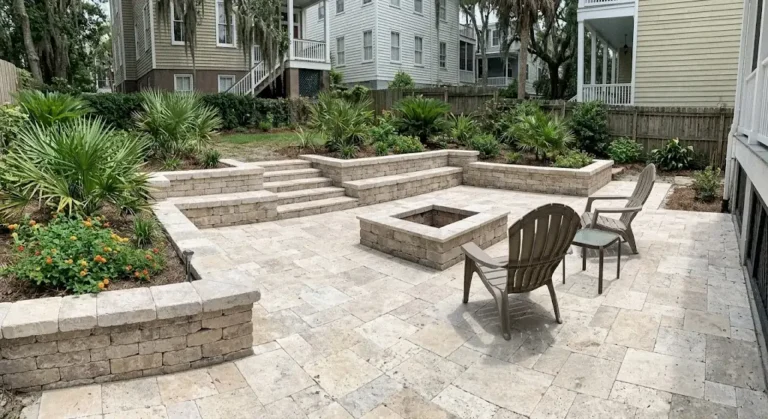 paver patio transformation in savannah, ga
